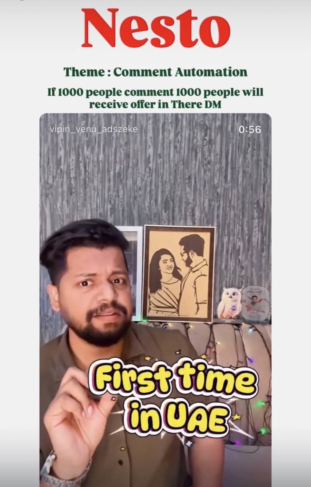 Nesto collaboration featuring Vipin Venu